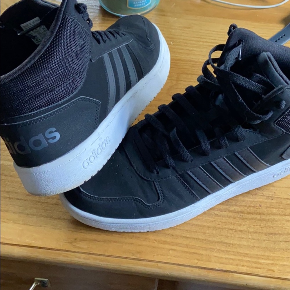 Black adidas shoes